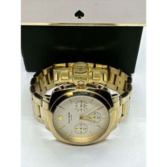 Kate Spade New York 0100 Women\'s Gold Stainless Steel Analog Dial Watch JNA160 main image 11